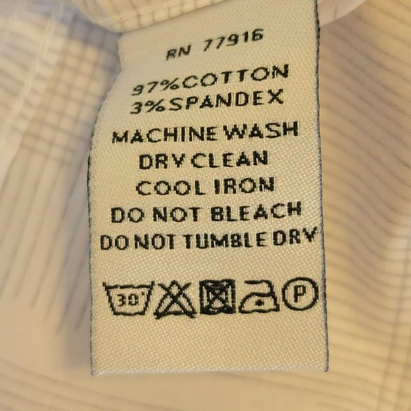 Duchamp London Men's Button Down Shirt with Miter Cuffs Size XL EUC - Picture 9 of 9